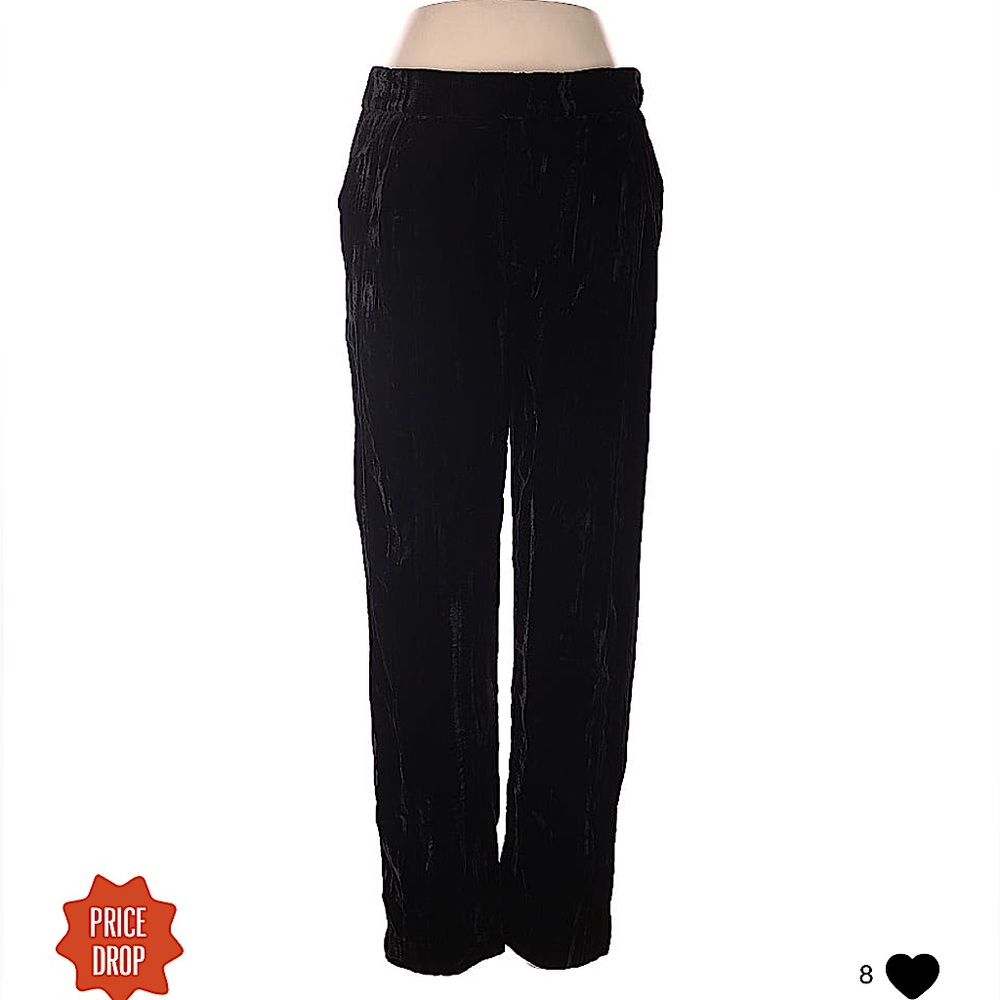 Topshop crushed velvet pant, size 6